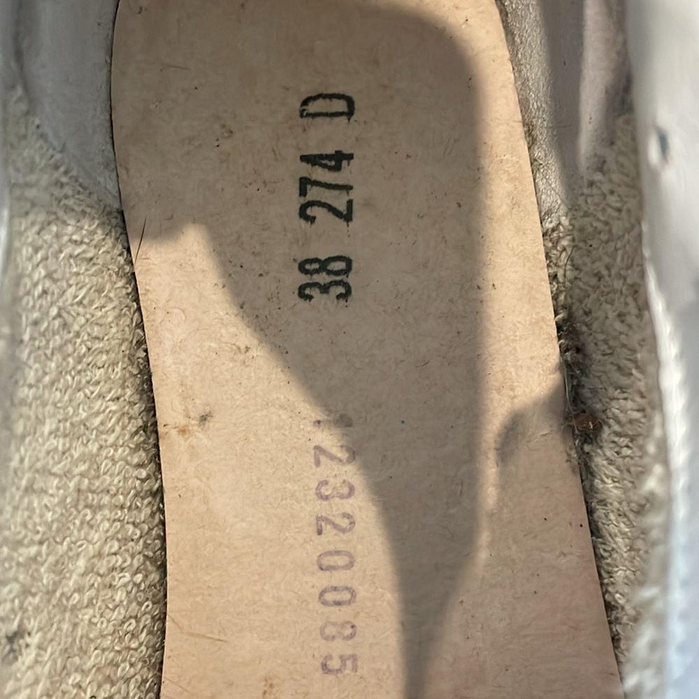 Golden Goose Gray and White Sneakers with Blue Laces - Picture 11 of 11